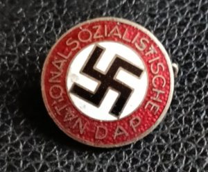 Enamel Nazi Party Member's badge. (3) Slight variant.