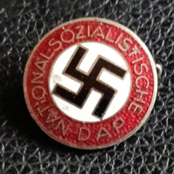 Enamel Nazi Party Member’s badge. (3) Slight variant.