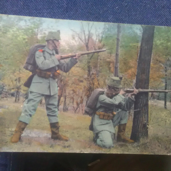 Coloured WW1 Postcard
