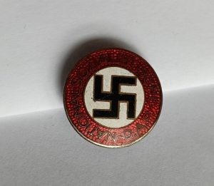 Nazi Party Member's badge with Button-Hole reverse.